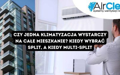 ​​Czy jedna klimatyzacja wystarczy na całe mieszkanie? Kiedy wybrać split, a kiedy multi-split
